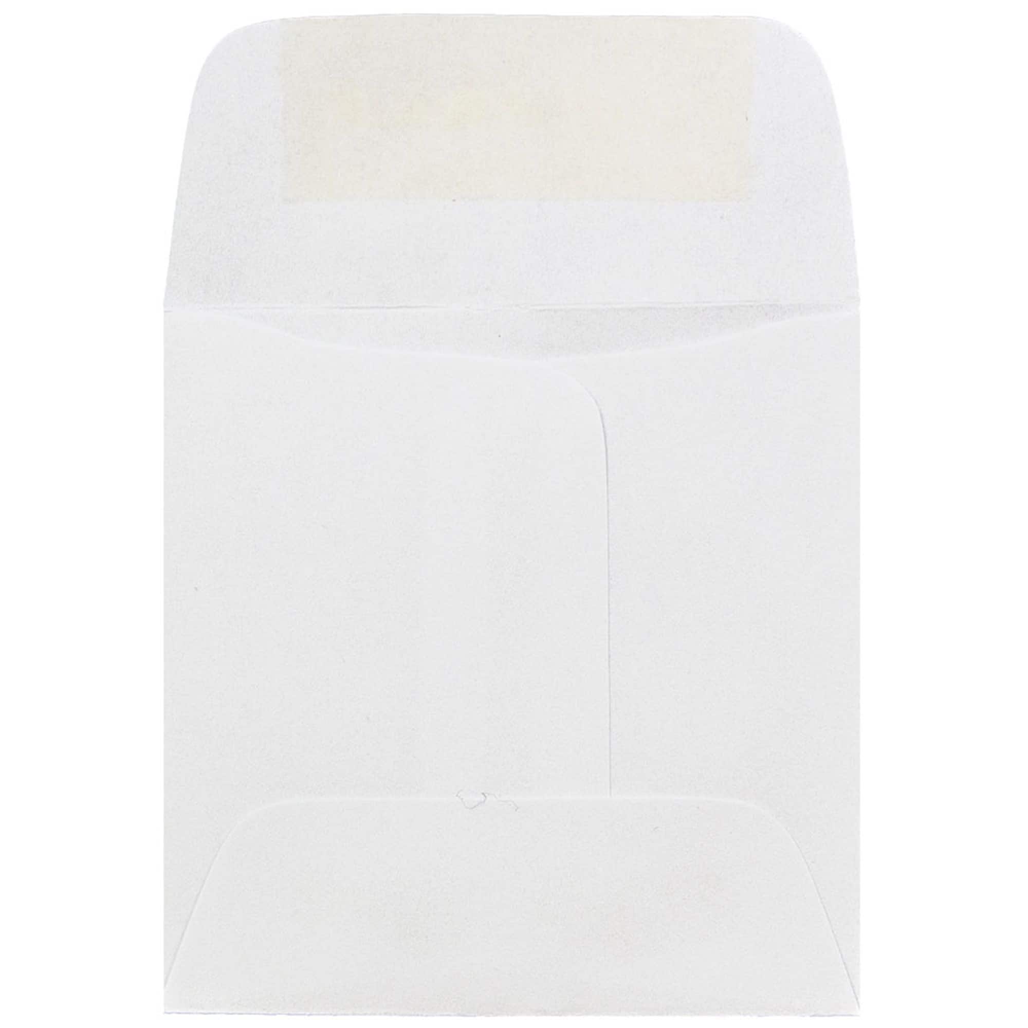 JAM Paper 2.375" x 2.375" White Square Envelopes